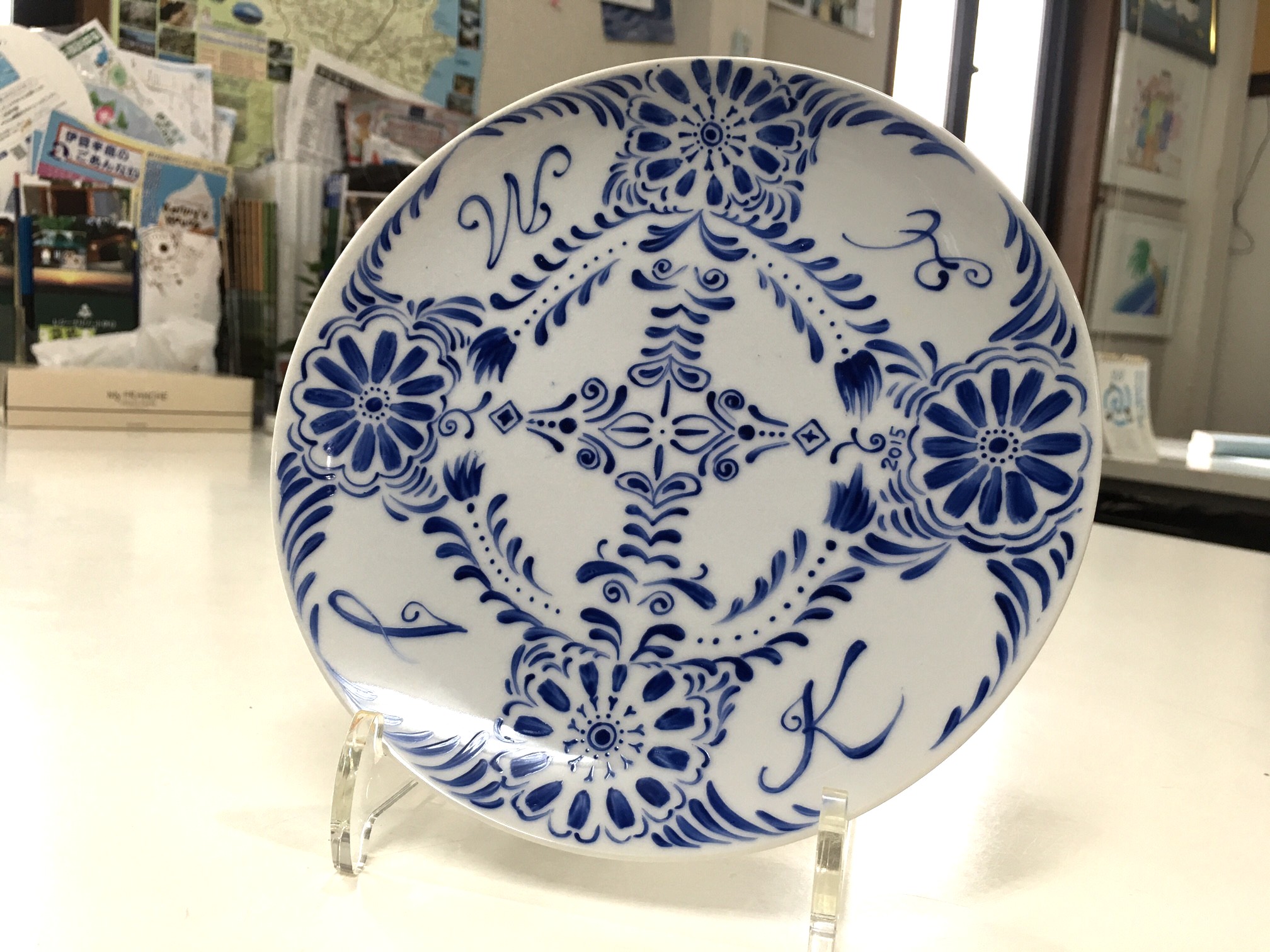 【絵付け体験】●23㎝メタ皿●旅の思い出♪描きやすいサイズのお皿♪ 約2時間