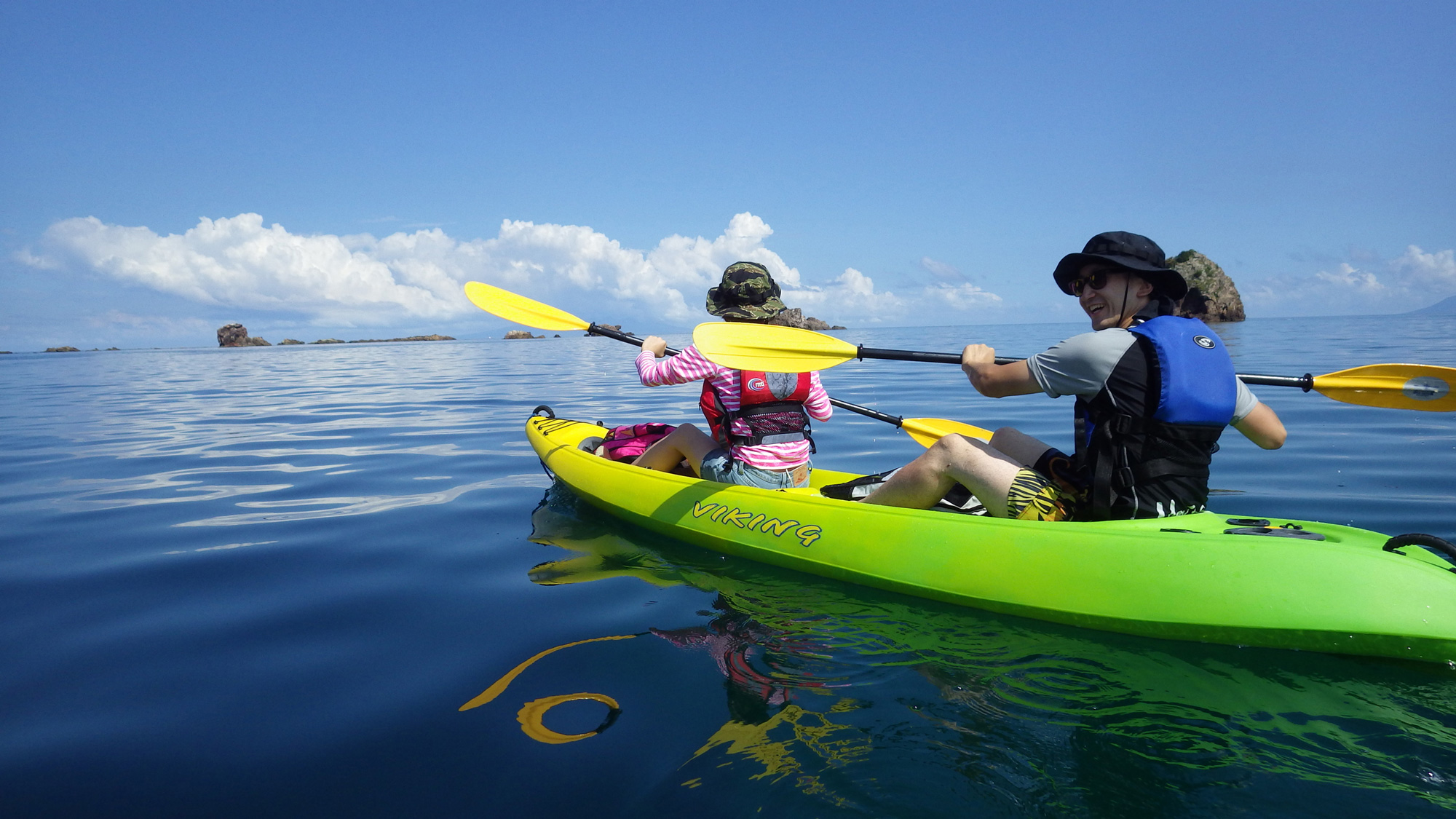 お友達とのカヤッキングは最高!