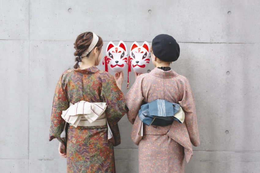 アンティーク着物も豊富