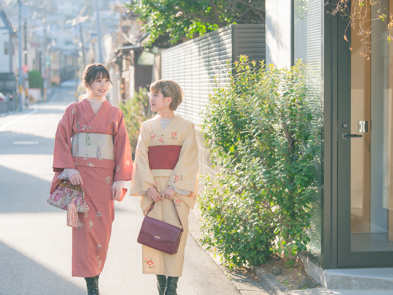 持参のブーツ・バッグと合わせたり