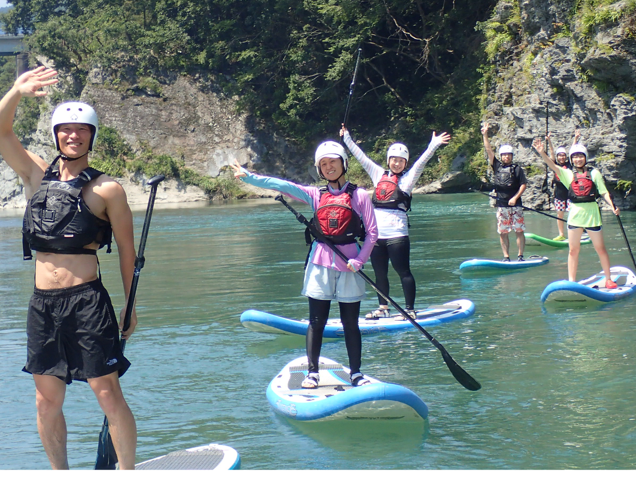 SUPでダウンリバー!!