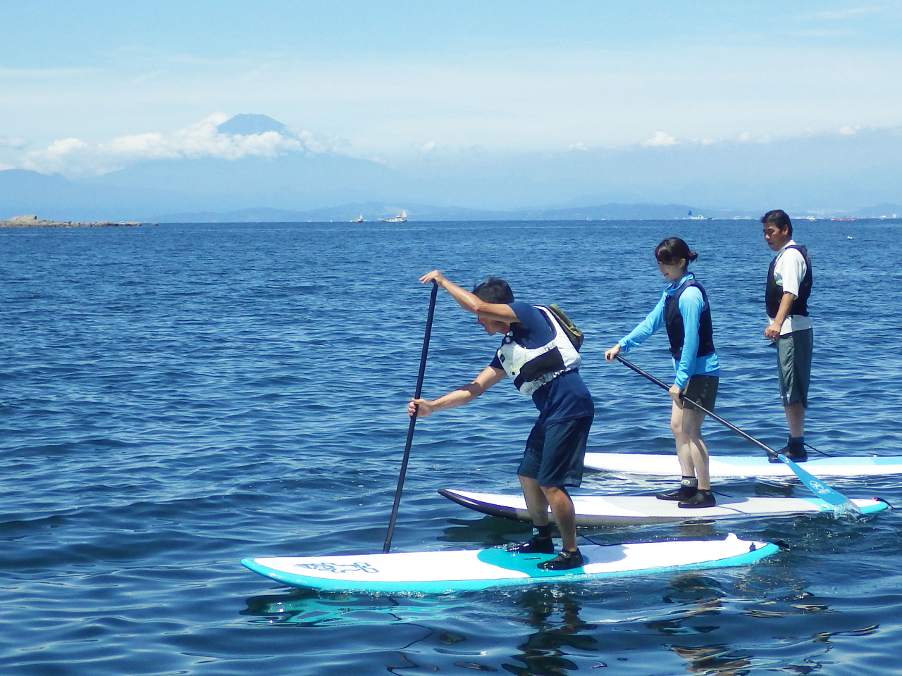 葉山・秋谷♪ SUP上達のスクール！ JSPA公認】SUP初中級クラス(半日