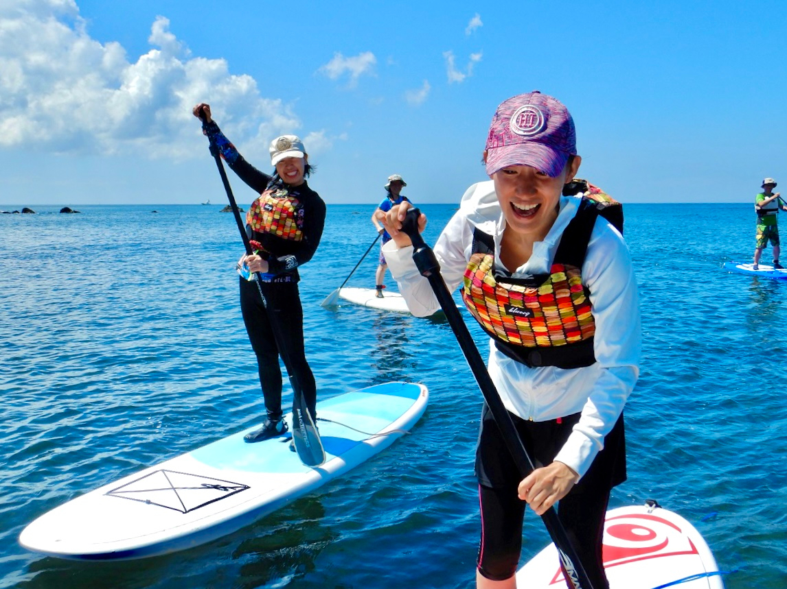 【葉山・秋谷♪海の上に立ってSUPデビュー！ JSPA公認】SUP体験(半日)