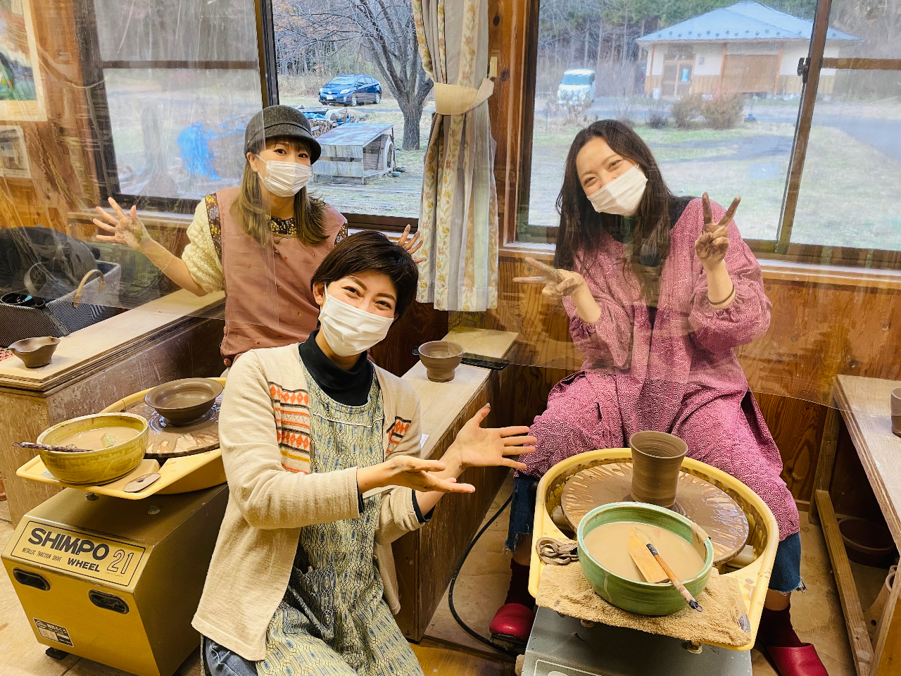 電動ろくろコース 約90分】お一人様2点制作！気分は陶芸家☆蔵王の大