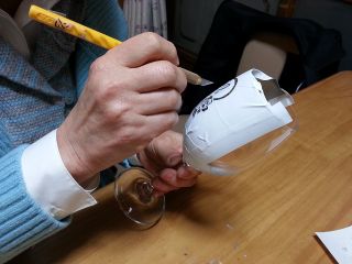 オンリーワンのワイングラスづくり☆