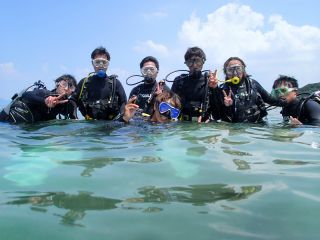 ビーチからエントリー♪顔をつければ感動の始まり