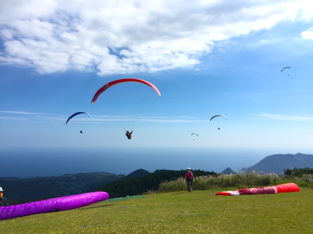 みんなで海を見ながらのフライト!