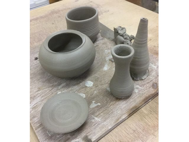 ロクロ体験 作品