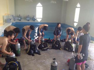 器材の装着方法から指導いたします☆