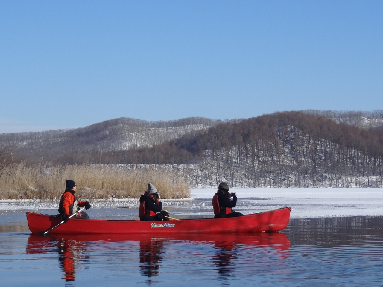 【JR塘路駅 11:00集合】2名様~受付中!冬の釧路湿原ネイチャーカヌー