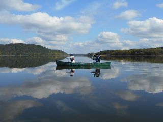 川の上の空は広い!!