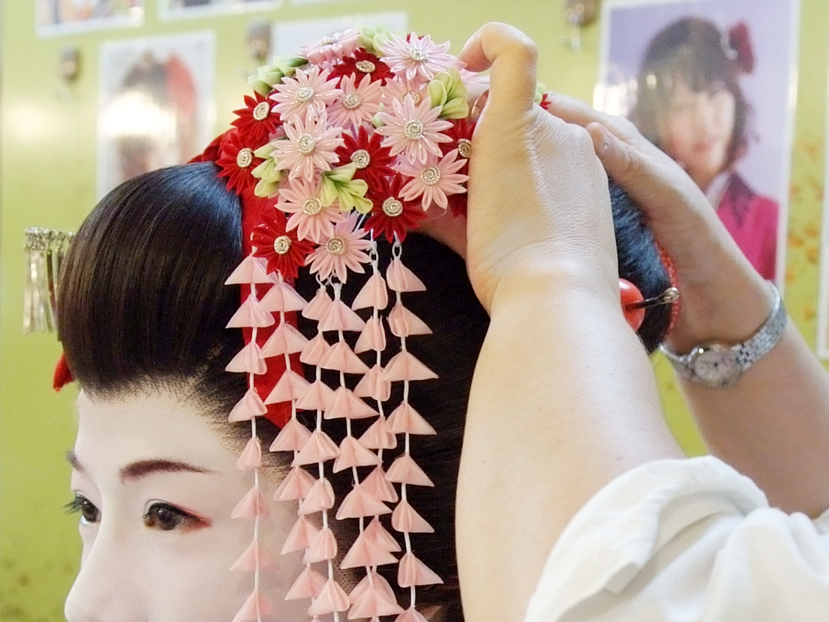 かつら着装◆花かんざしもお着物に合わせて選べます