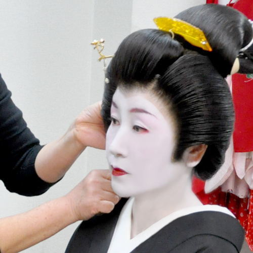 かつら着装◆鼈甲の櫛やかんざしが格好良い