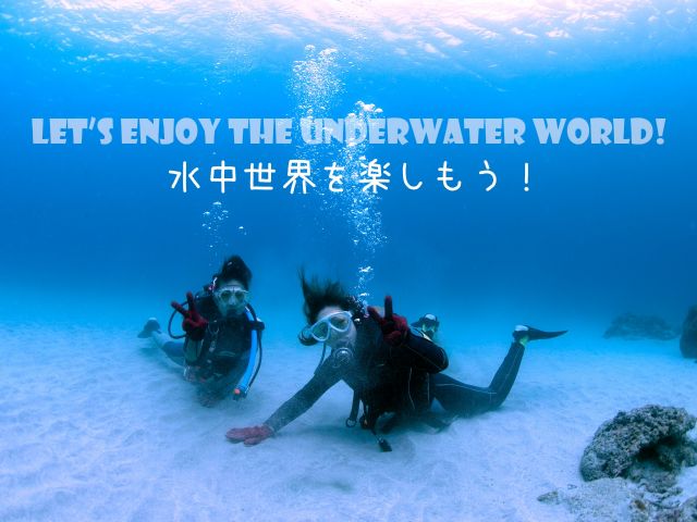 ダイビングのライセンスは持っていないけど、一度でいいから美しい水中世界をのぞいてみたい!そんな方のためのプログラムです。