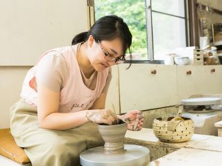 陶芸体験♪うまくできるかな?
