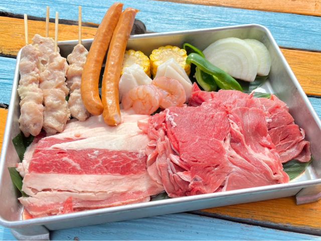 BBQを島で楽しもう!!※写真と実際の内容は仕様が一部異なる場合がございます。