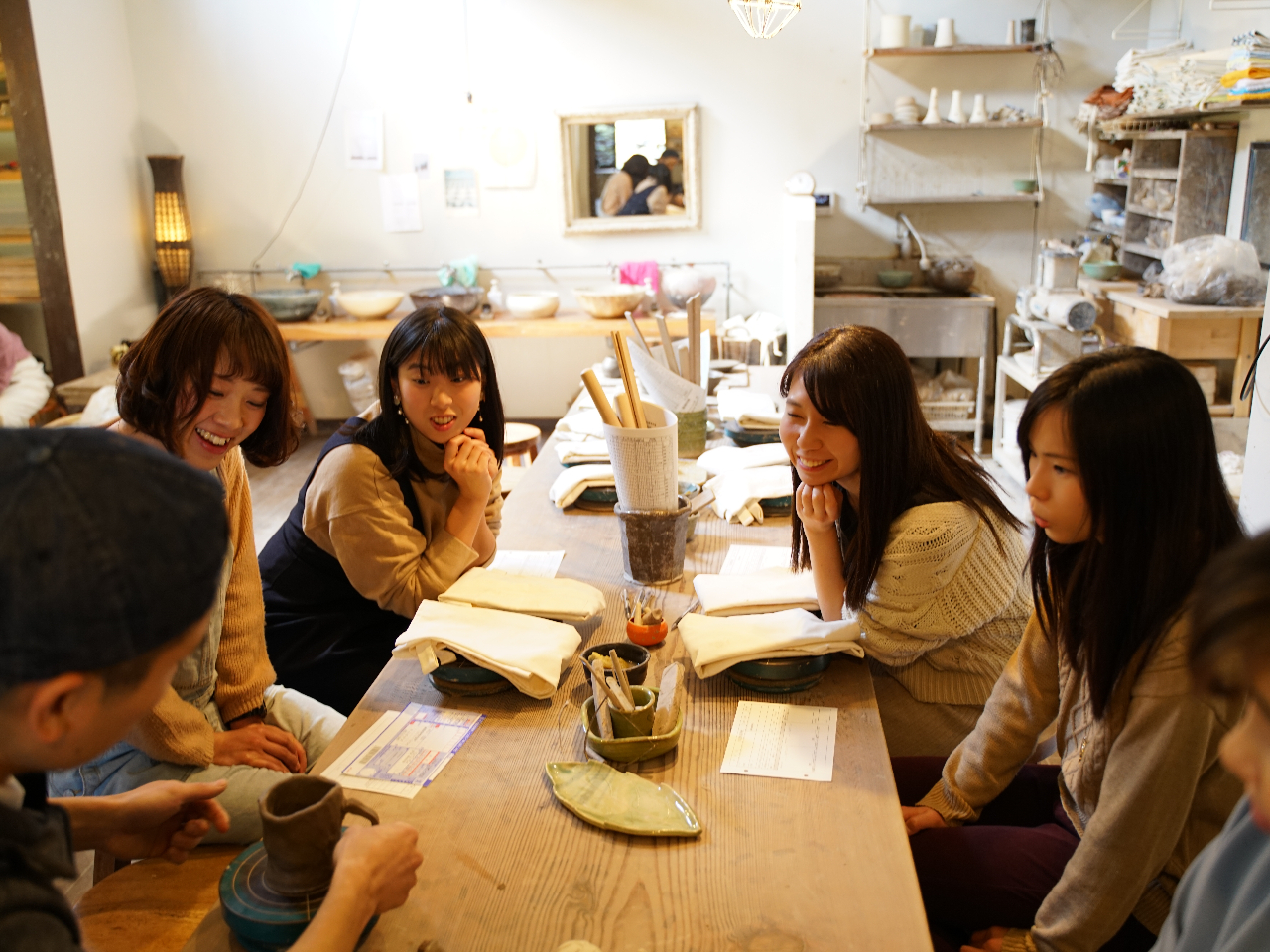 てびねり体験の説明です。