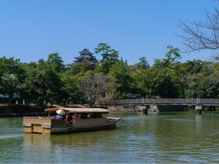 国宝松江城が見えてきました