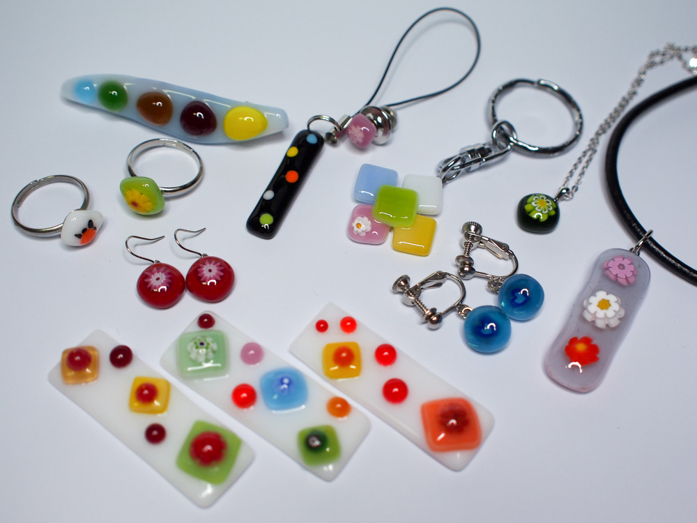 【函館でガラス工芸体験】アクセサリー体験 Aコース 10/11~