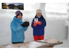 自分だけの氷のグラスが完成!