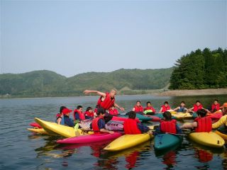 カヤックでゲーム