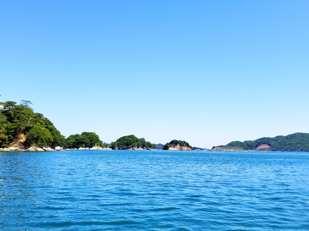 鳥羽の素敵な海。そして最高の青空。