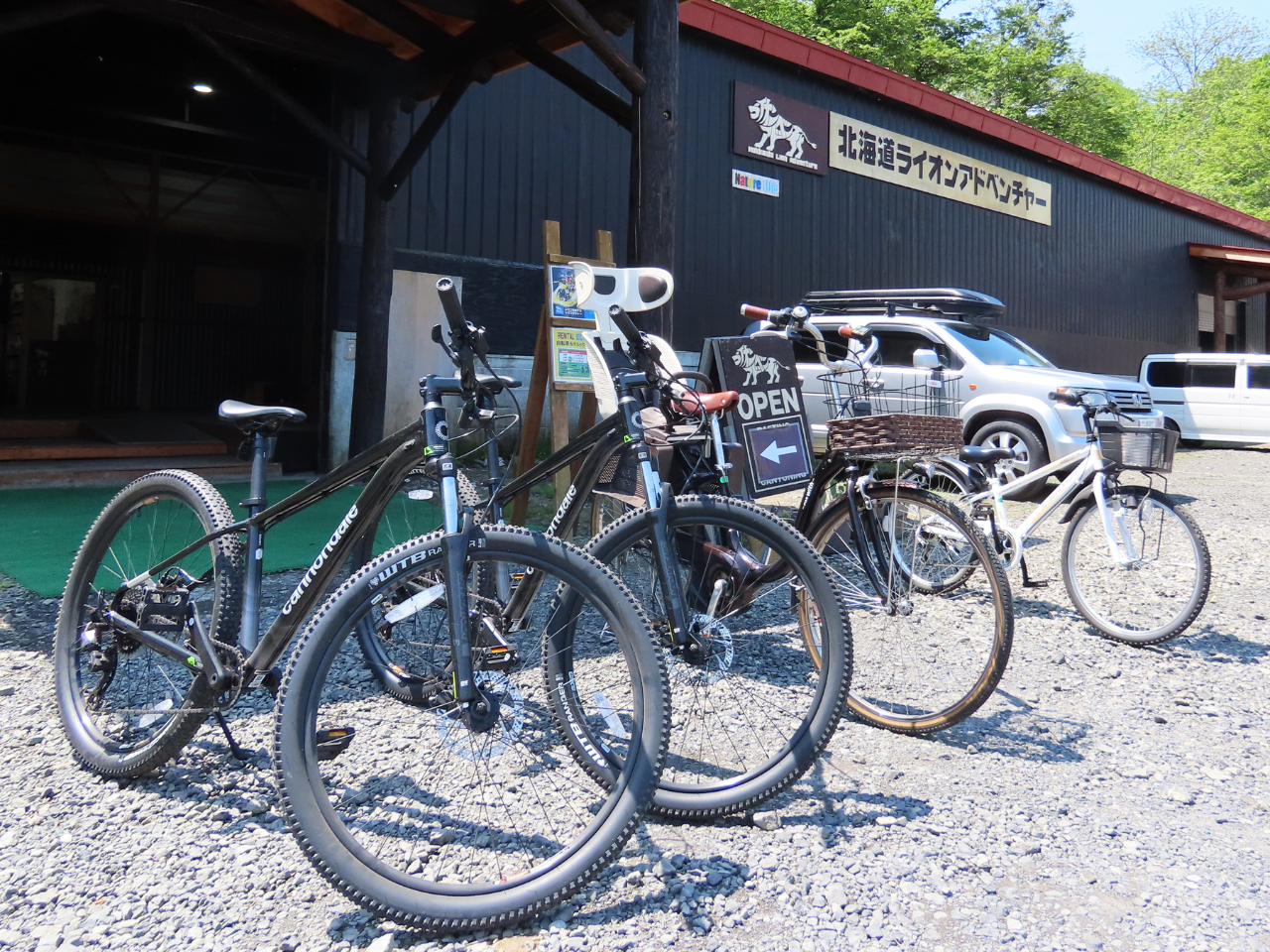 �}�E���e���o�C�N����{�ł����A�d�����]�Ԃ�q���p������܂�