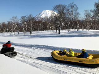 羊蹄山をみながら爽快に走るよ!