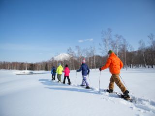 広い雪原を歩こう!