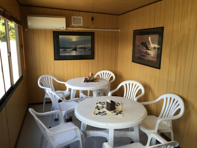 更衣室及び休憩室も完備!