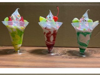 本物と同じ大きさ シロップは7色から選べます