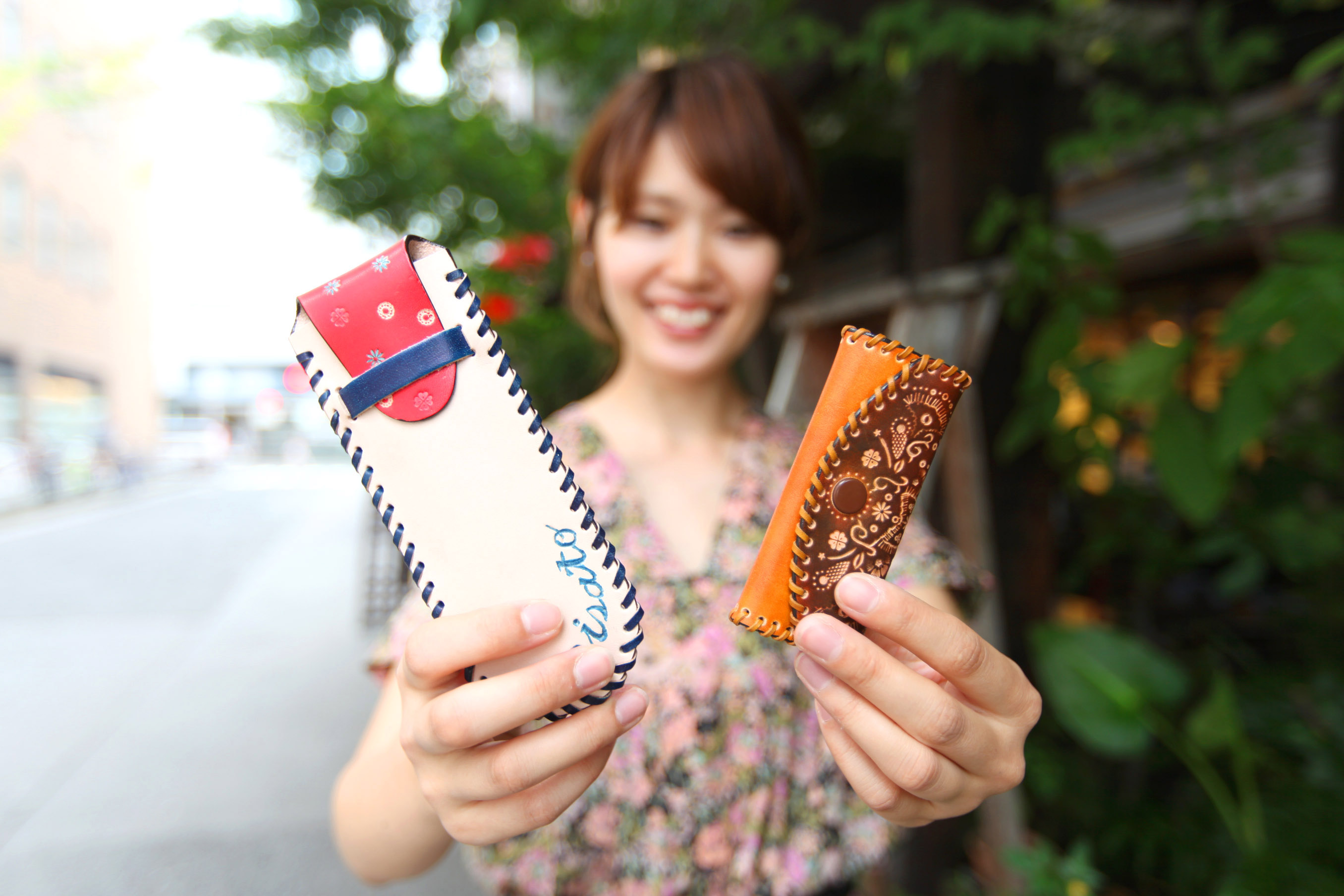 大阪・なんば・南堀江】レザークラフト一日体験☆キーケース・ペン