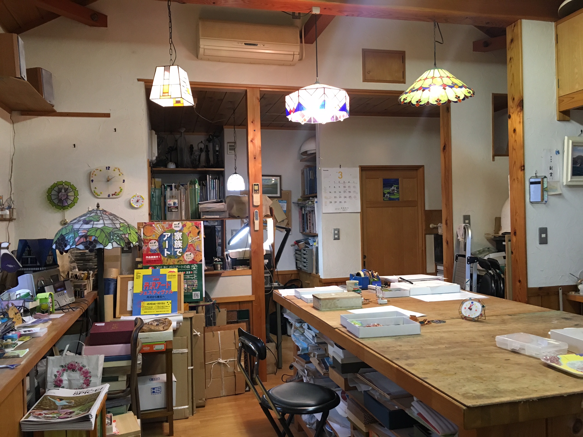 工房内は広々としておりますので、同時に5名様まで参加可能です。