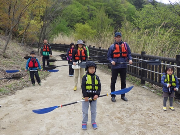 ツアー開始前に安全説明を行います。