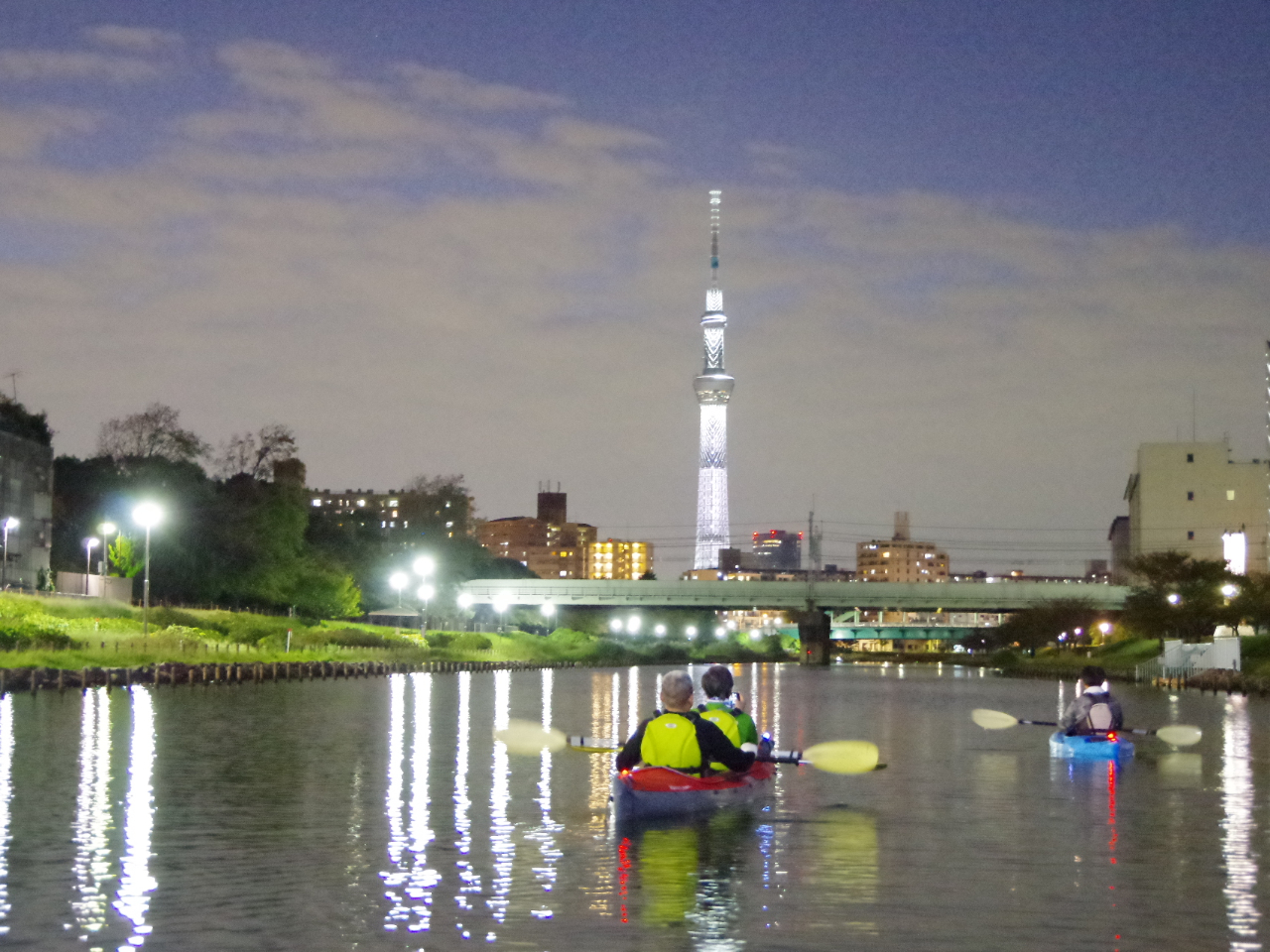 川から眺めるスカイツリー