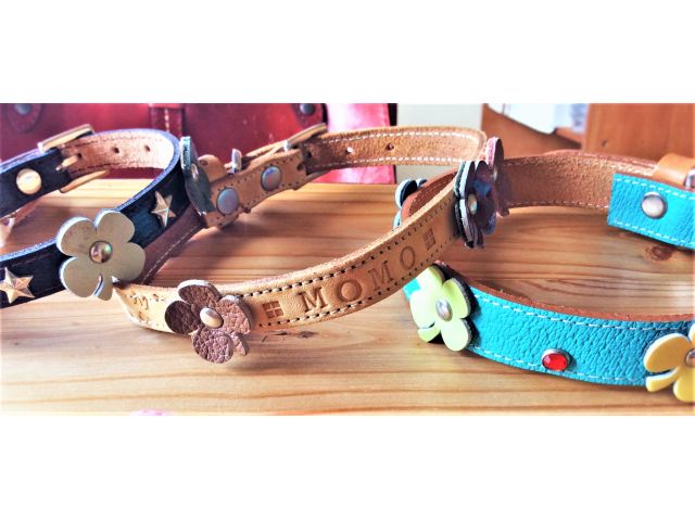 わんちゃん首輪 中型犬 革と珈琲 Fanfun じゃらん遊び体験 わんちゃん首輪 中型犬 革と珈琲 Fanfun じゃらん遊び体験