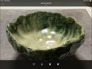 大ぶりな抹茶碗