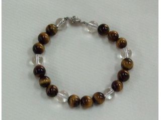 【天然石アクセサリー★道の駅たくみの里内】ブレスレット(ホック式タイプ)。約30種の天然石からお好きにチョイス♪