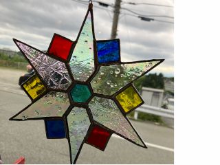 ステンドグラスサンキャッチャー