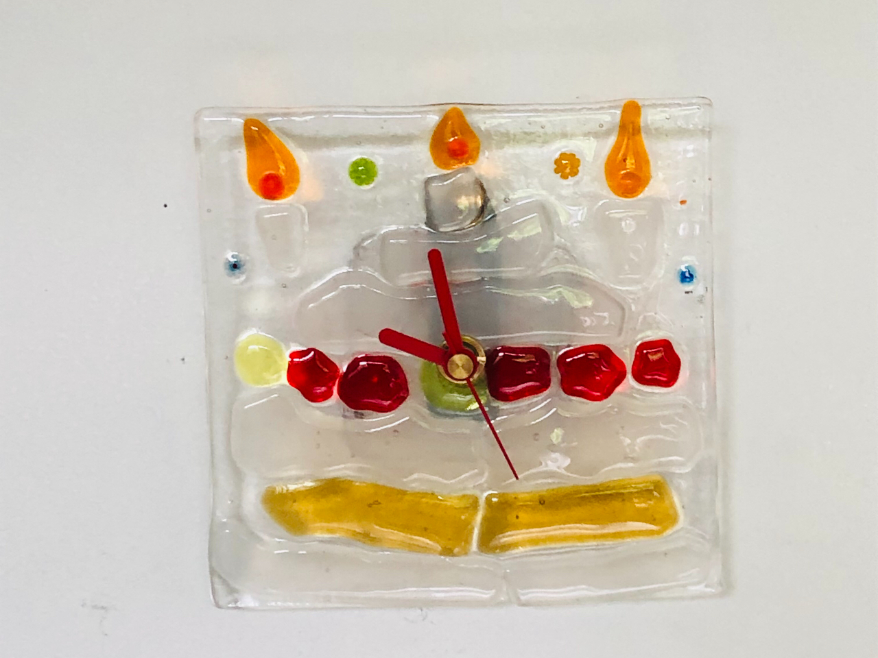 フュージンググラス体験作品、時計