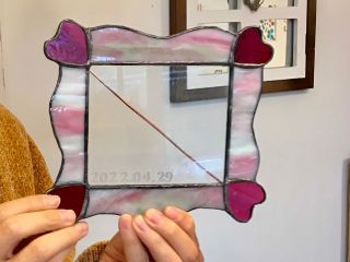 結婚記念に新婦に贈るステンドグラス