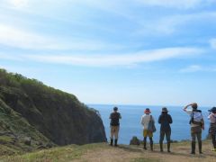 断崖絶壁の絶景を見られるコース。日本ではないような景色に出会えます。