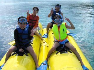 パラセール&バナナボート&シュノーケルの大満足セットプラン♪