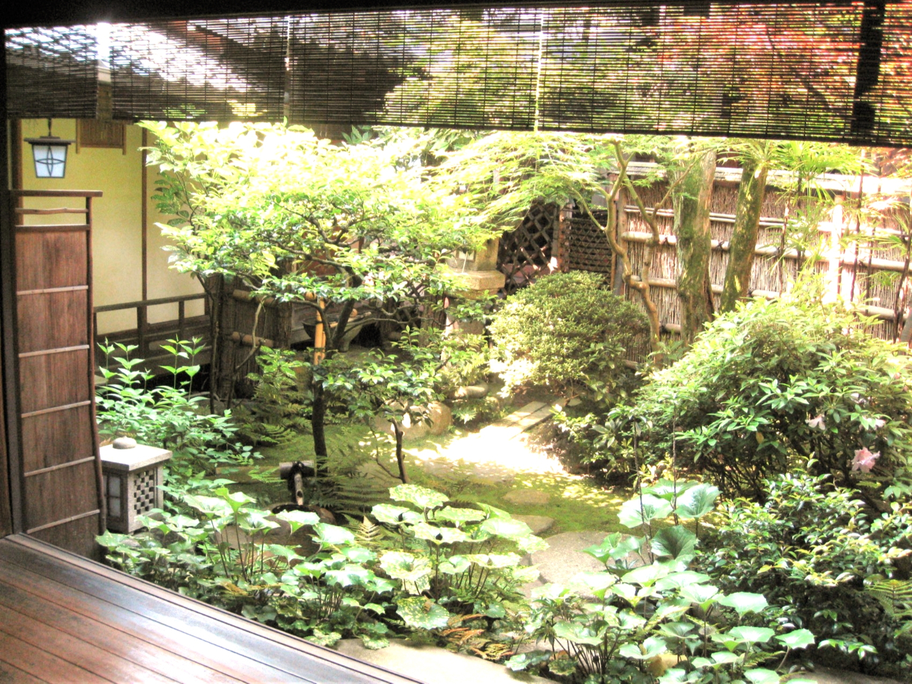 能座敷前のお庭