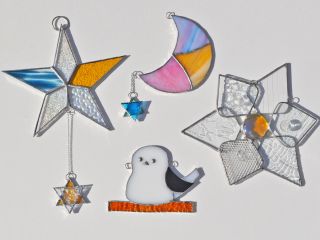 星、月、花、シマエナガのうち、1つを作ります