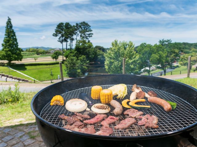テラス席から見える景色は最高ですね。