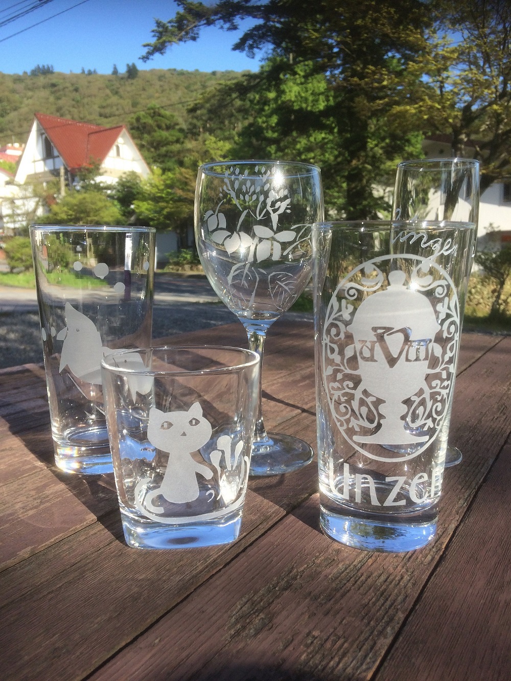 サンドブラストの作品です。