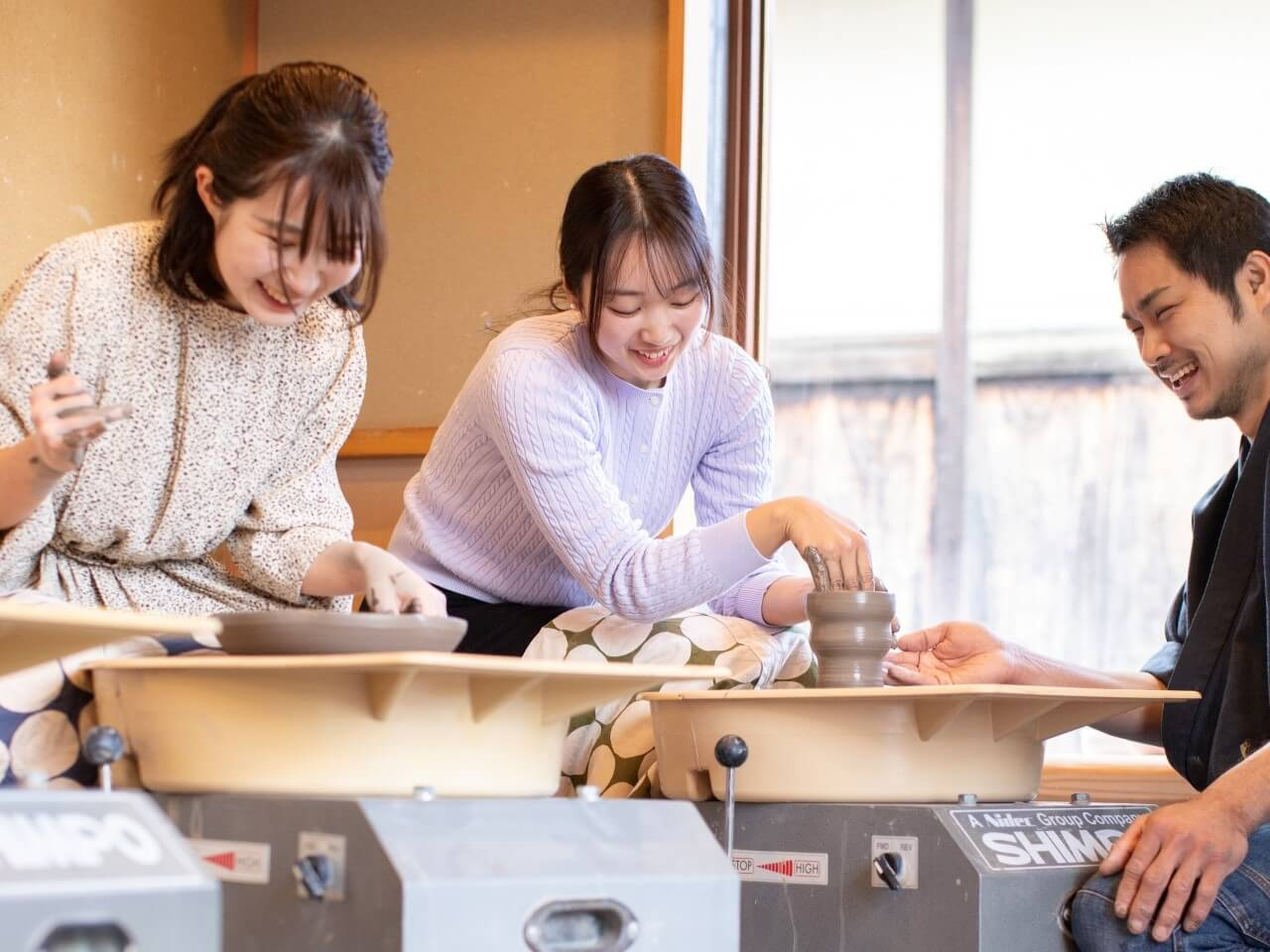 普段着のまま、気軽に体験できます