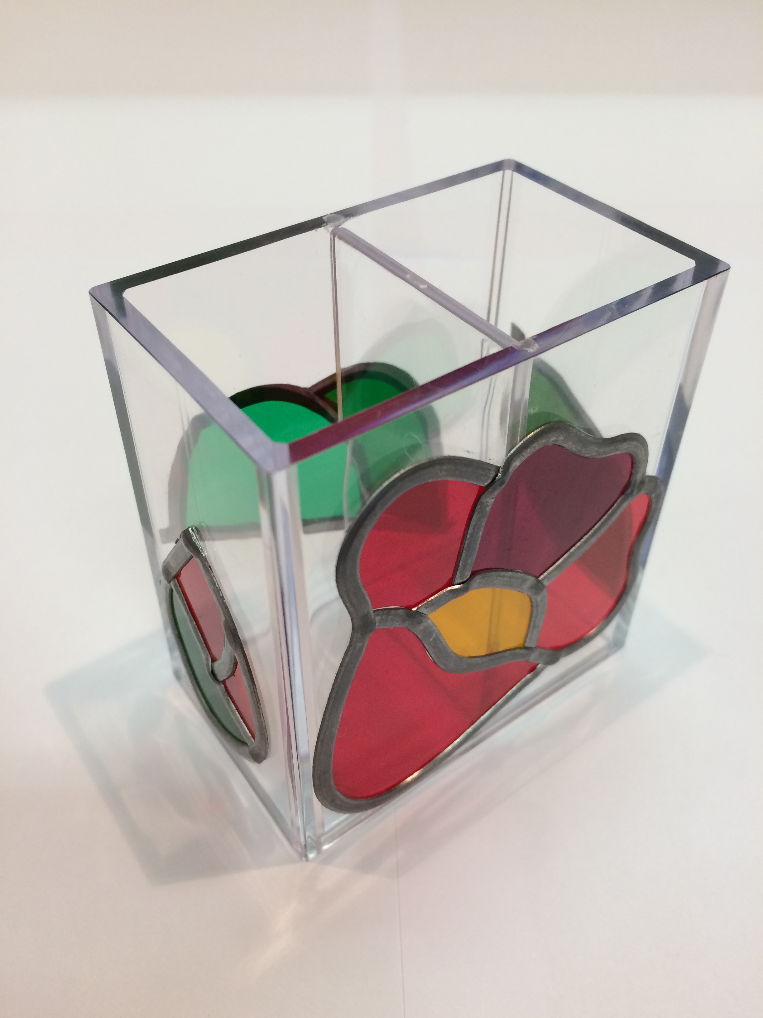 ステンドグラス風 グラスアート ペン立て Or 手鏡に シモムラ じゃらん遊び体験