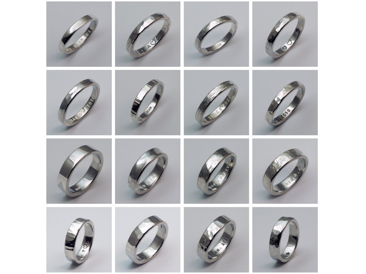 槌目の種類も多く用意しております!